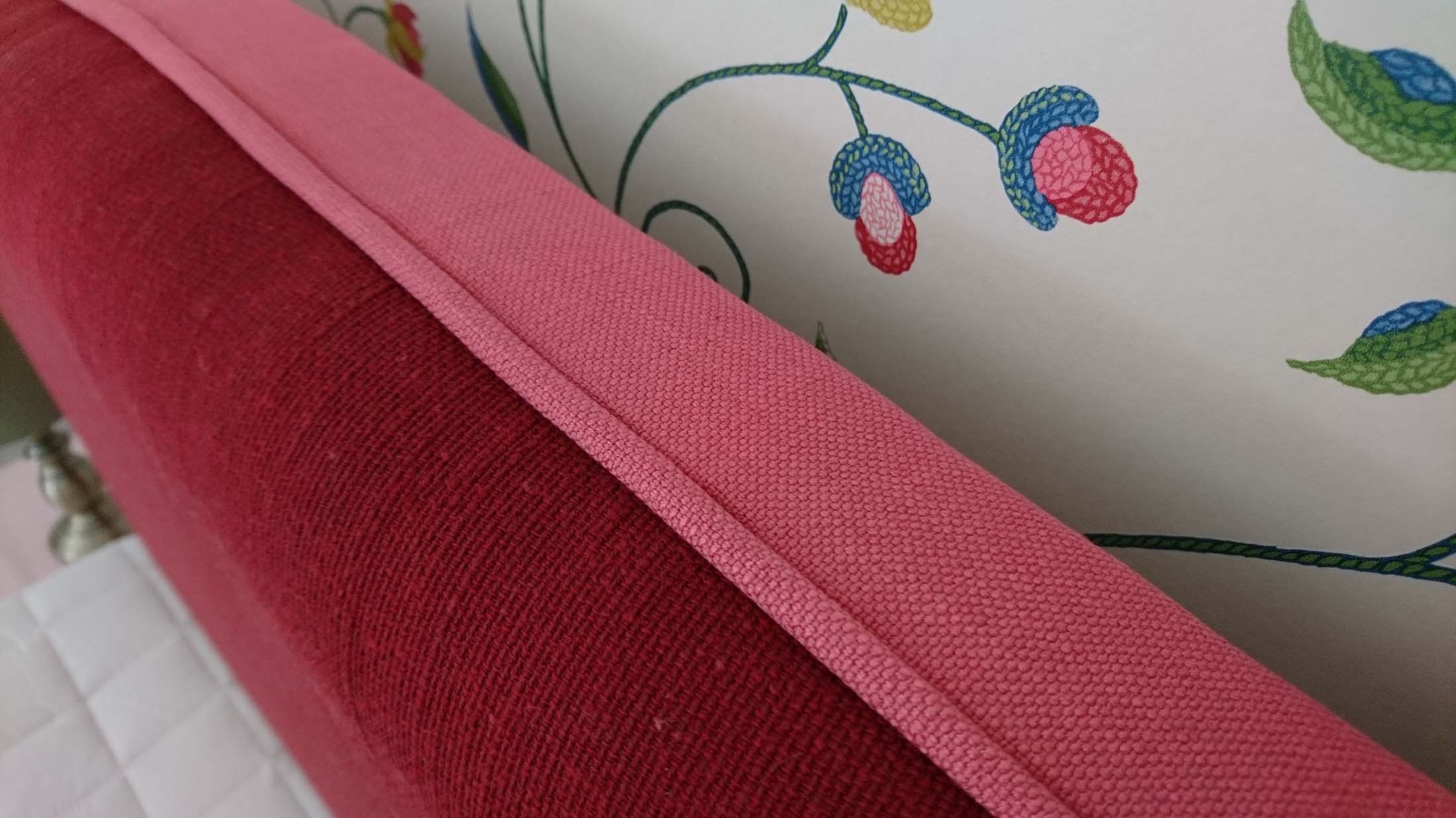 Headboard piping detail